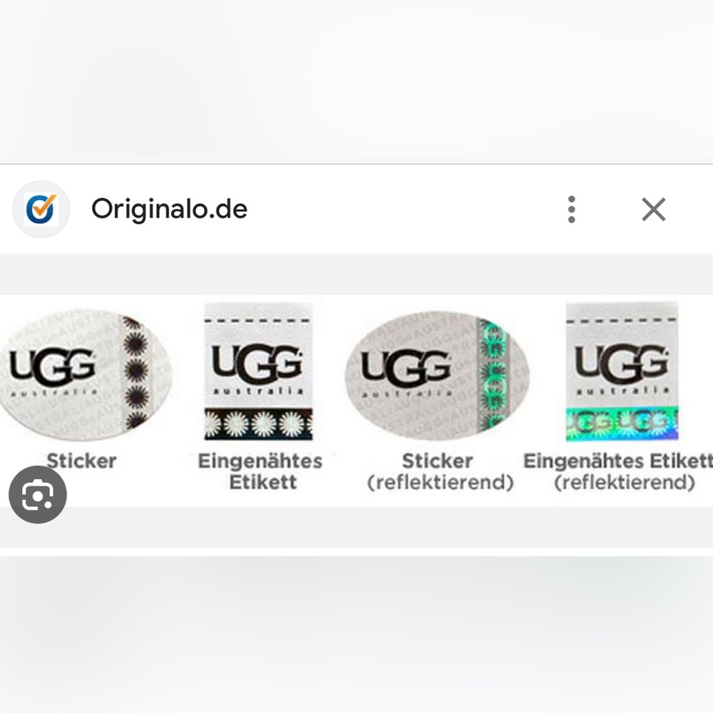 Original Ugg Labels